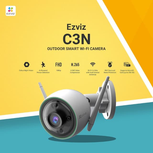 Outdoor Smart Wifi Camera EZVIZ C3N