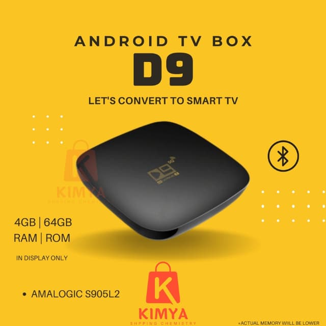 D9 Smart Android Tv Box 4Gb 64Gb on Display