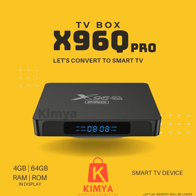 X96Q Pro Smart Android Tv Box HD 4K Streaming WiFi