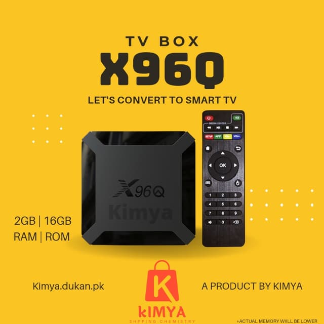 X96Q Smart Android Tv Box , 4K HD Streaming WiFi